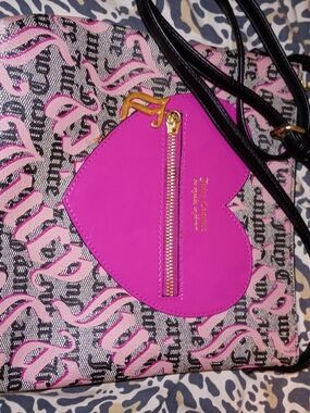 Juicy Couture Pink Heart Crossbody Bag